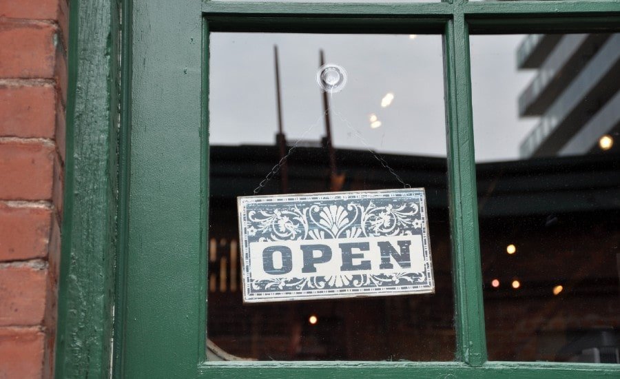 lexington local business, open sign